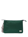 ROKA London green crossbody bag in recycled canvas, UK version