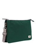 ROKA London green crossbody bag in recycled canvas, UK version