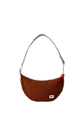 ROKA London Farringdon Taslon Half Moon Shoulder Bag, Henna