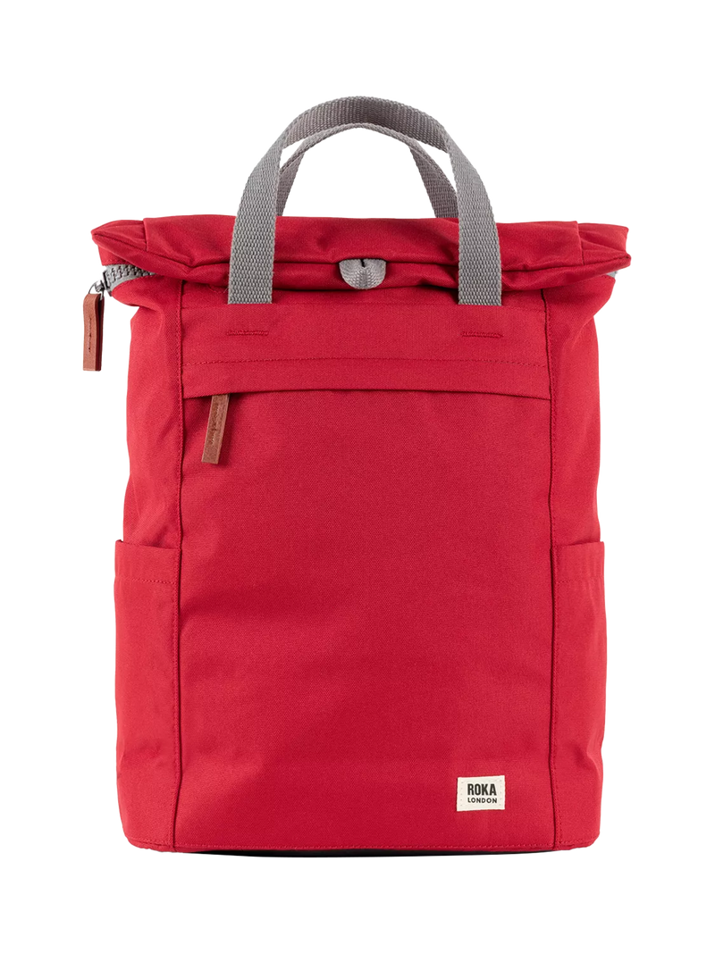 ROKA London Finchley medium backpack 15L red (British brand)