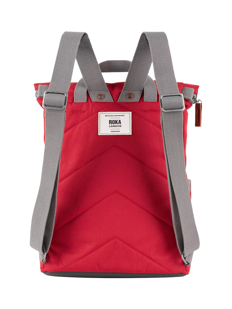 ROKA London Finchley medium backpack 15L red (British brand)