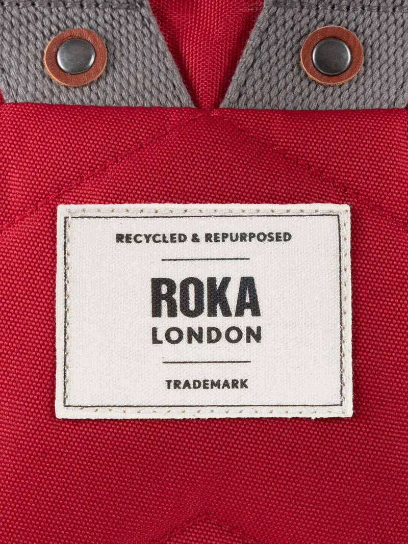 ROKA London Finchley medium backpack 15L red (British brand)