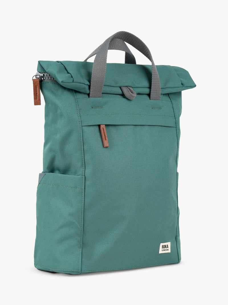 ROKA London backpack Finchley medium 15L green - British product