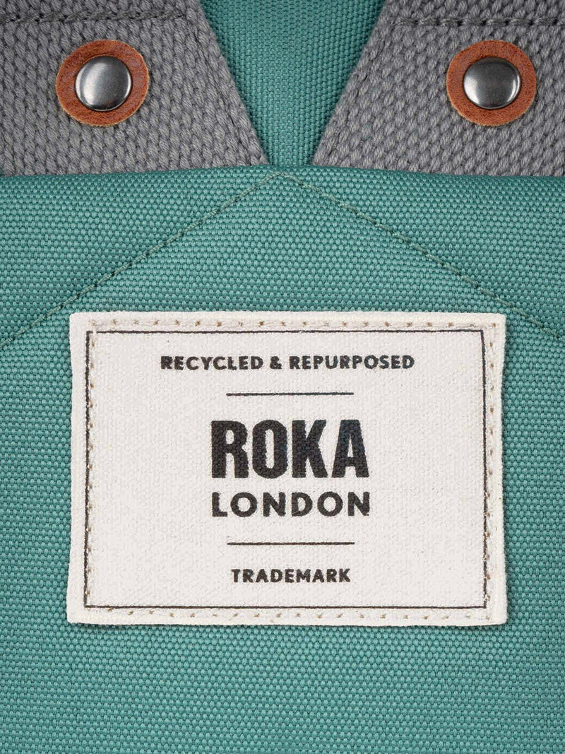 ROKA London backpack Finchley medium 15L green - British product