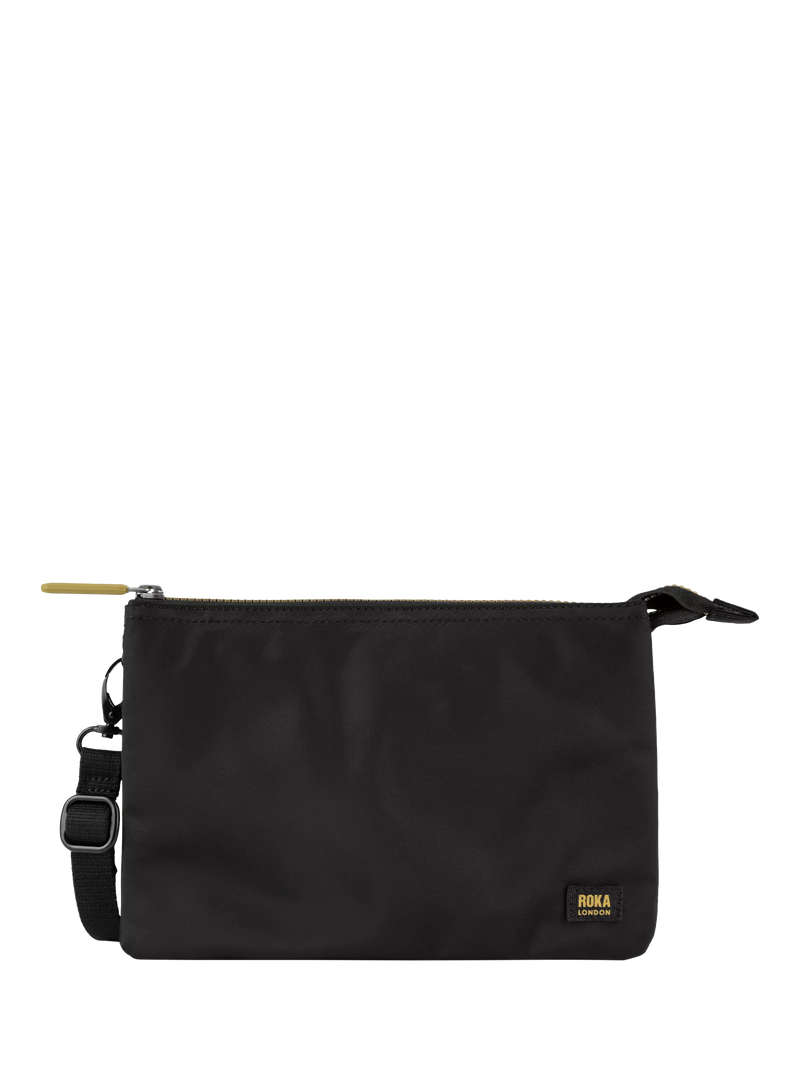 ROKA London Carnaby crossbody bag in black (British brand)