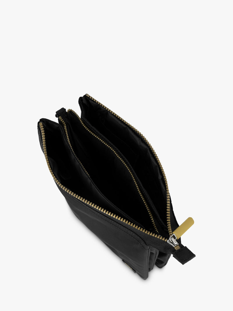 ROKA London Carnaby crossbody bag in black (British brand)