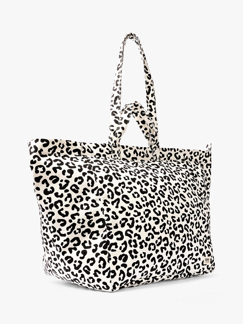ROKA London oversized tote bag multi animal print cotton canvas - British product