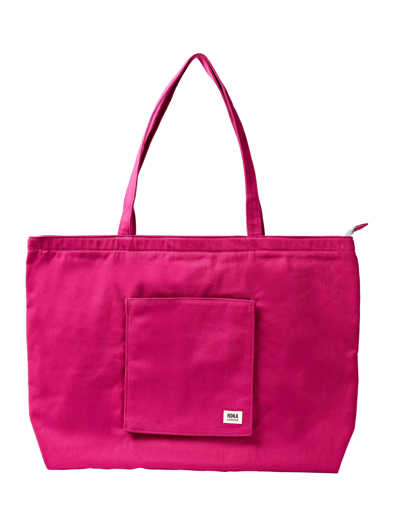 ROKA London Portobello tote bag Granita Red - British product