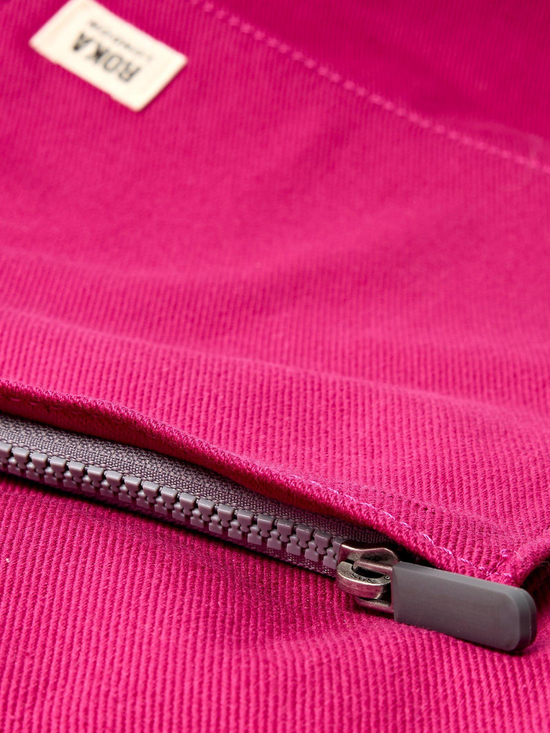 ROKA London Portobello tote bag Granita Red - British product