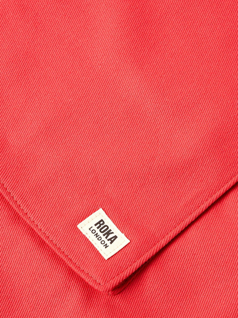 ROKA London Portobello tote bag scarlet, British brand