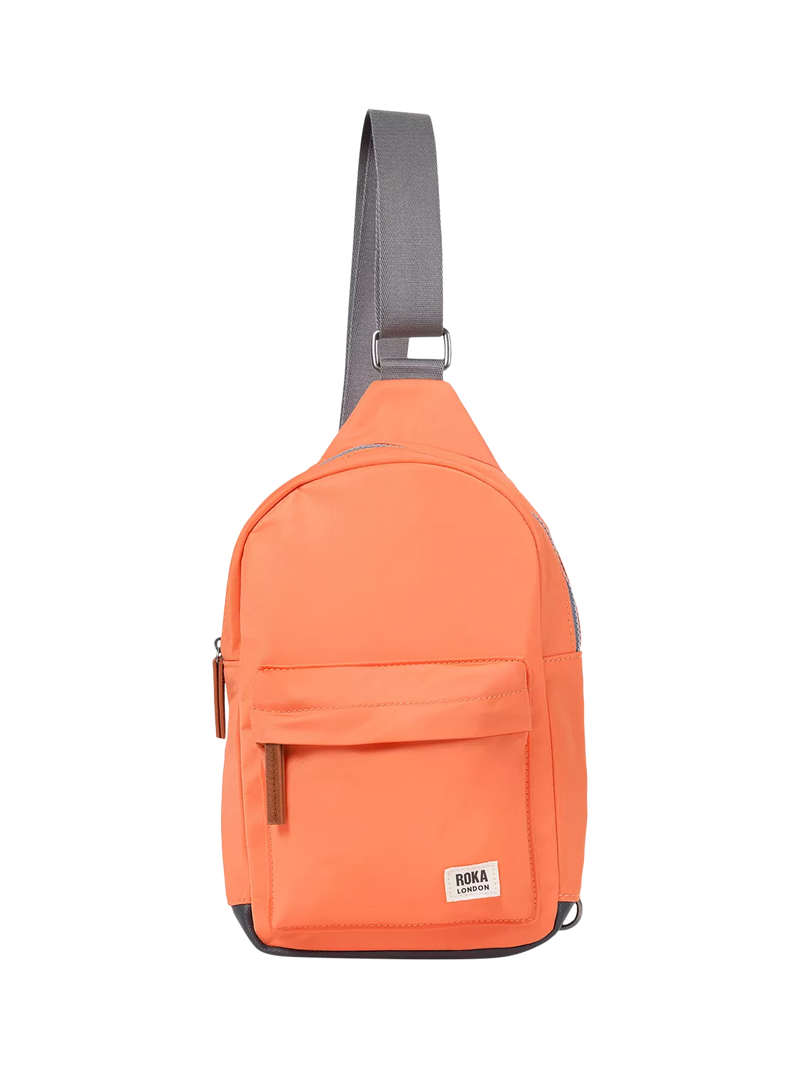 ROKA London Willesden crossbody bag orange, imported from the UK
