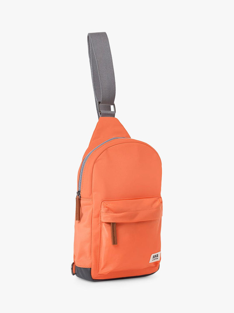 ROKA London Willesden crossbody bag orange, imported from the UK