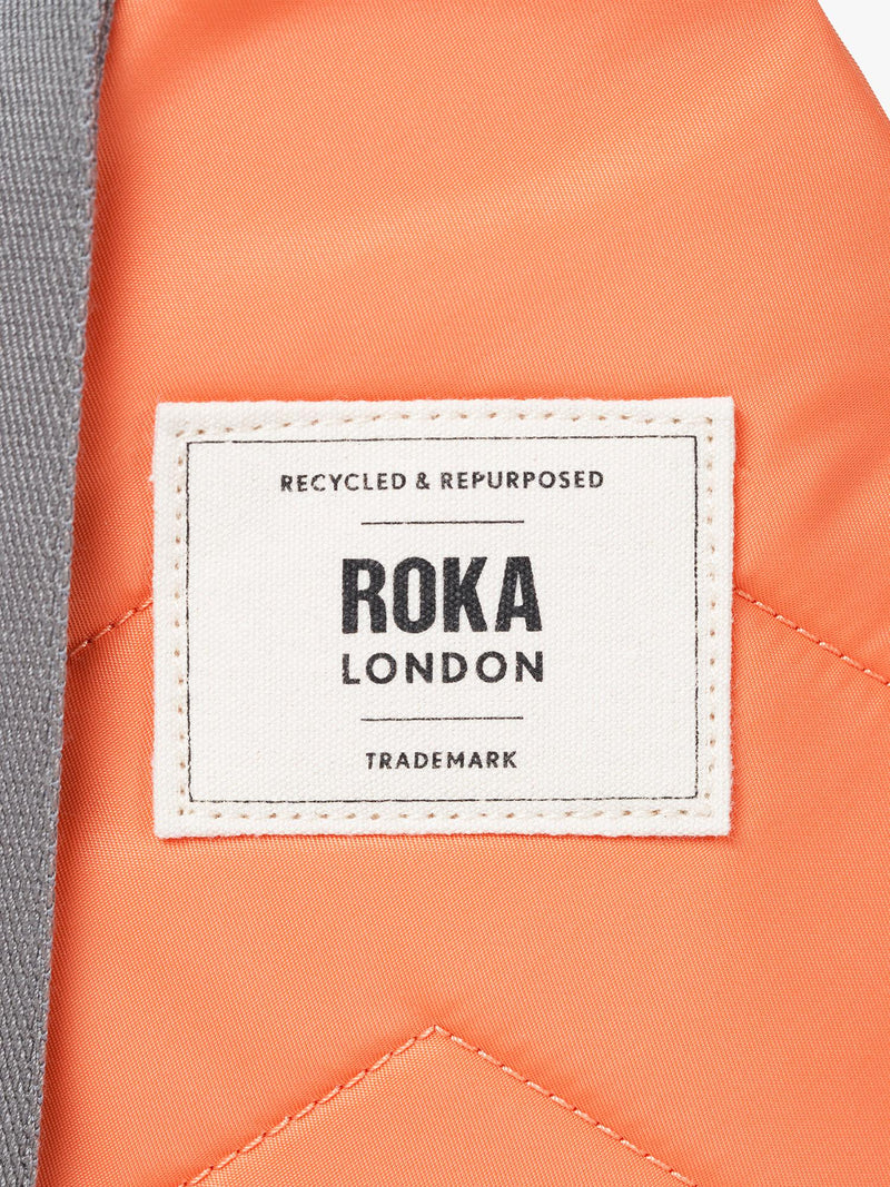ROKA London Willesden crossbody bag orange, imported from the UK