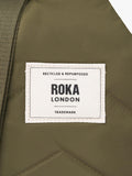 ROKA London crossbody bag green recycled nylon (British brand)