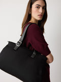 Jigsaw black padded tote bag with adjustable strap (British brand)