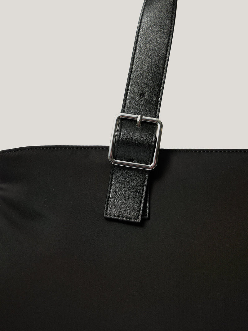 Jigsaw black padded tote bag with adjustable strap (British brand)
