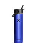 Hydro Flask 709ml vacuum insulated water bottle with straw cap (British brand)