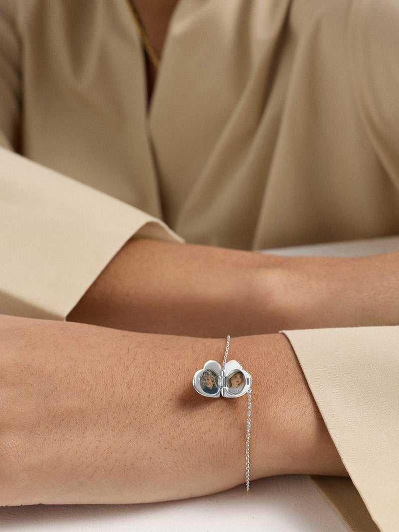 Astley Clarke heart locket bracelet white sapphire (British brand)