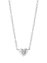John Lewis Astley Clarke Biography Mini Heart Pendant Necklace, Silver- Buy online at McGrocer