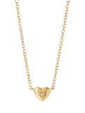 Astley Clarke white sapphire heart pendant necklace, imported from the UK