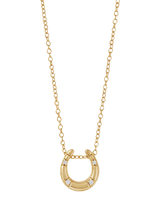 John Lewis Astley Clarke Biography Horseshoe Pendant Necklace, Gold- Buy online at McGrocer