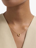 Astley Clarke horseshoe pendant gold vermeil white sapphire, imported from the UK