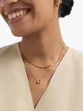 Astley Clarke horseshoe pendant gold vermeil white sapphire, imported from the UK