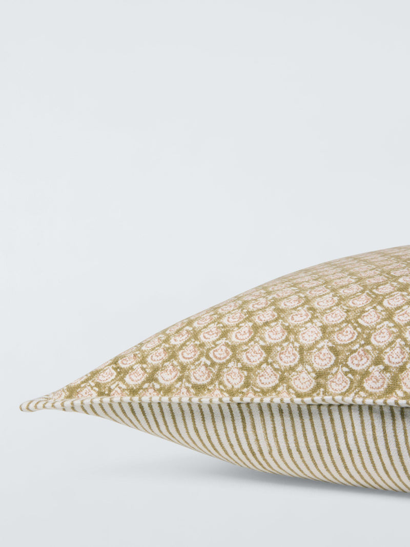 John Lewis Riya cushion bronze green 45x45, UK version