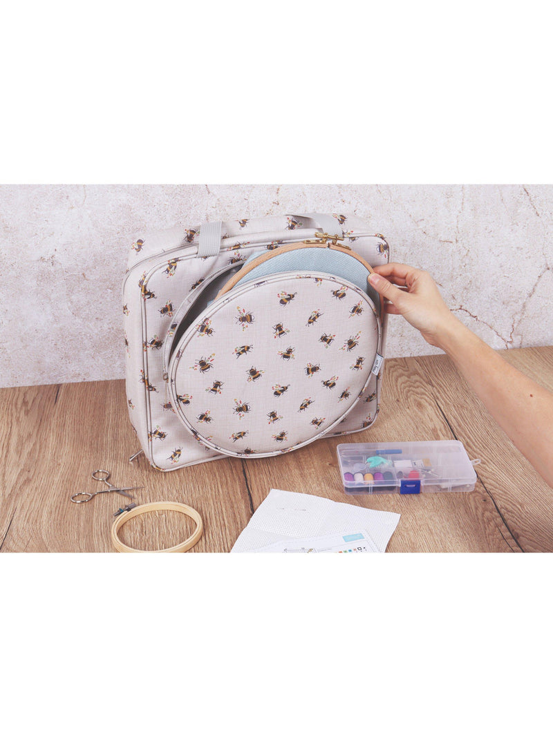Milward project bag embroidery storage polyester canvas imported from the UK