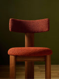 Conran Shop Pip dining chair walnut red boucle (British brand)
