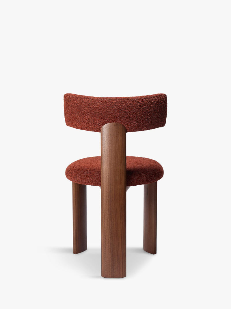 Conran Shop Pip dining chair walnut red boucle (British brand)