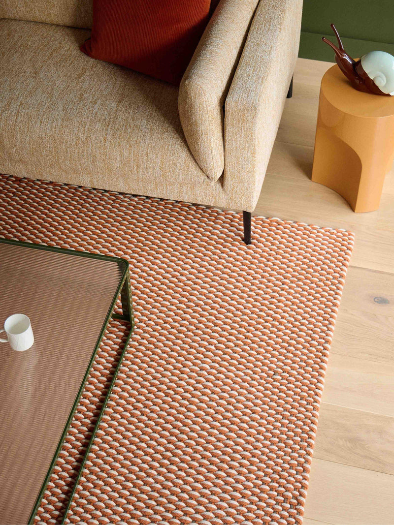 The Conran Shop macrame rug Rust Charcoal 300x200 cm (British brand)