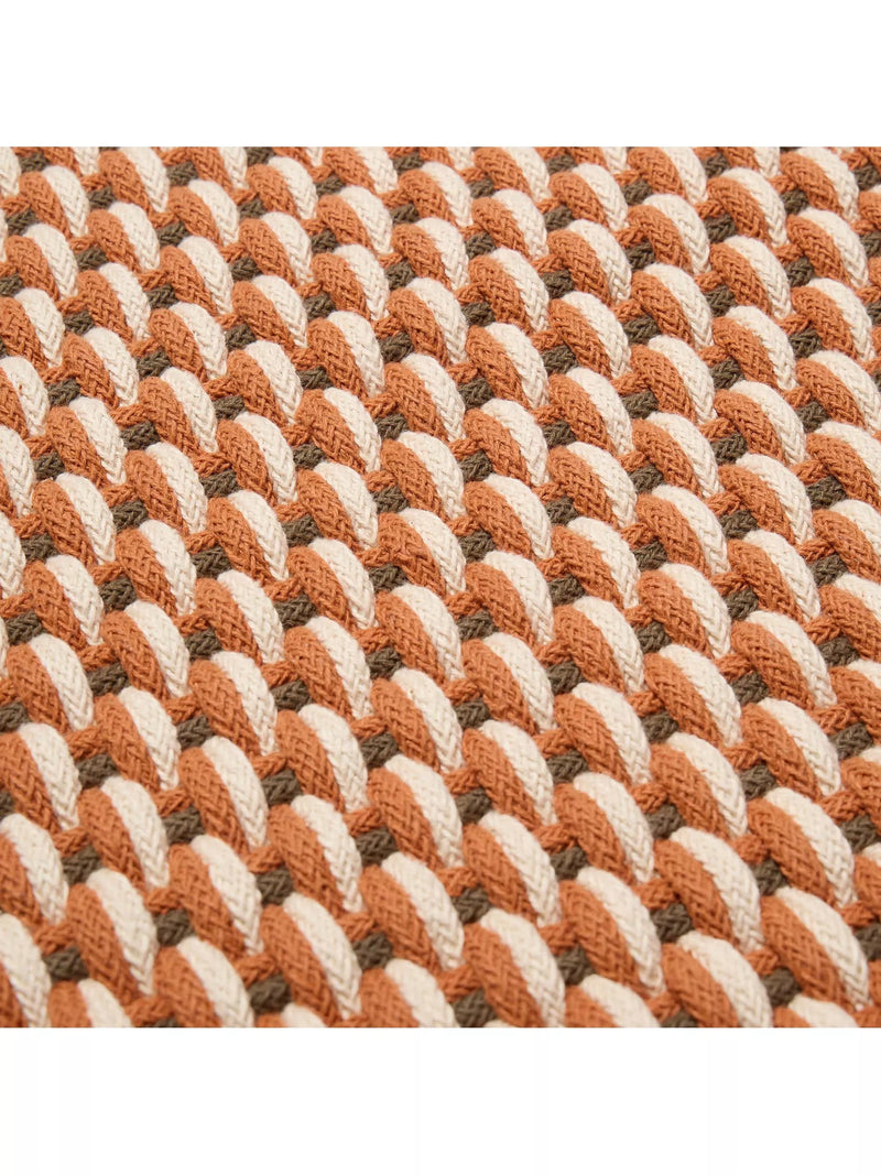 The Conran Shop macrame rug Rust Charcoal 300x200 cm (British brand)