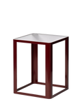 The Conran Shop Aspect side table burgundy 48x38x38cm, imported from the UK