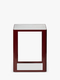 The Conran Shop Aspect side table burgundy 48x38x38cm, imported from the UK