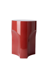 John Lewis The Conran Shop Doric Side Table Red H45 x W32 x D32cm- Buy online at McGrocer