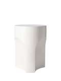 The Conran Shop Doric side table white glazed stoneware, UK version