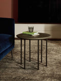 The Conran Shop olive leather six leg coffee table 48cm, UK version