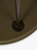 The Conran Shop olive leather six leg coffee table 48cm, UK version