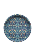 Arts & Crafts William Morris Strawberry Thief deep round tray blue (British brand)