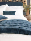 Christy Jaipur quilted throw ink cotton velvet (British brand)