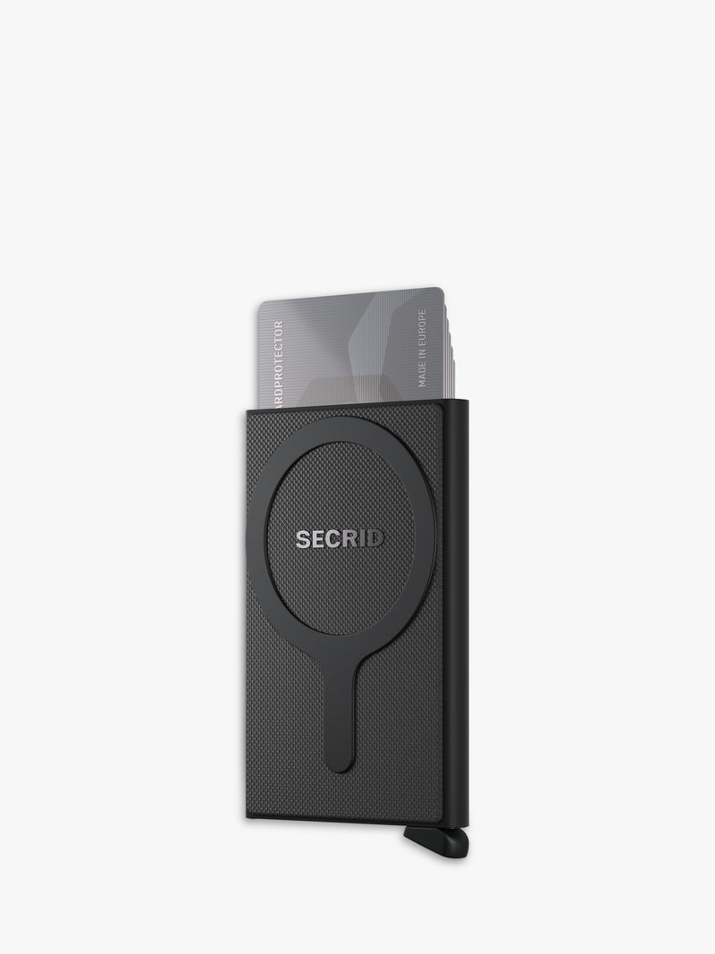 Secrid card protector for MagSafe black anodised aluminium, imported from the UK