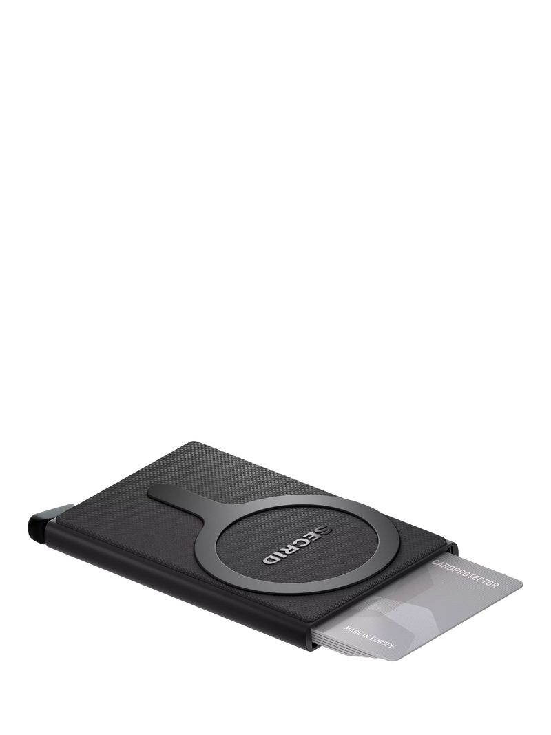 Secrid card protector for MagSafe black anodised aluminium, imported from the UK