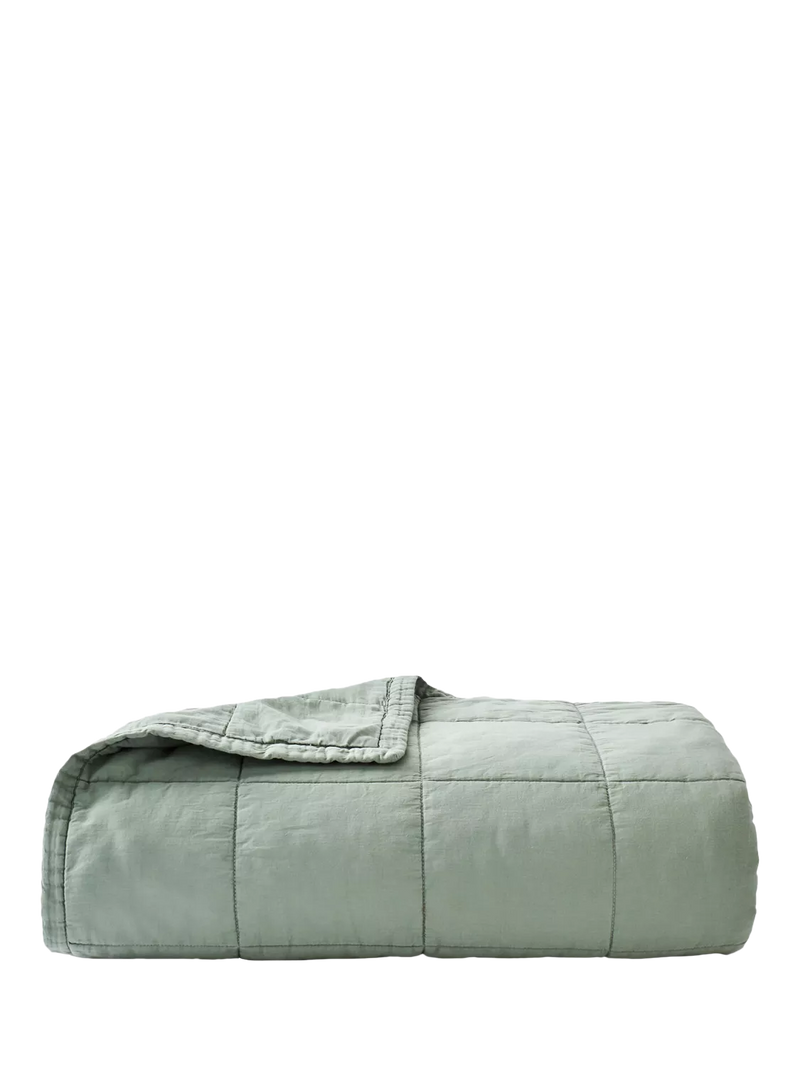 Christy Laundered Cotton Quilted Throw Double