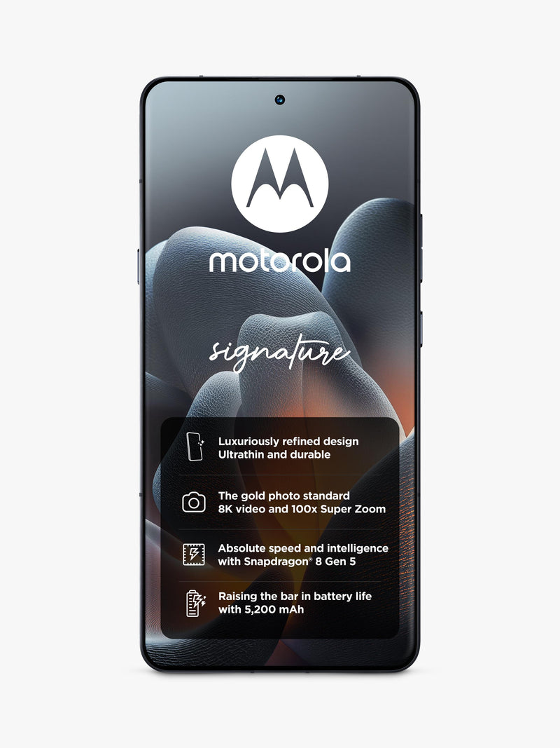 Motorola Signature smartphone Carbon 512GB (British brand)