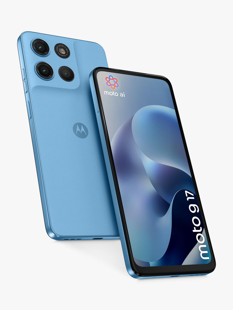 Motorola moto g17 Alaskan Blue 128GB 5G smartphone, UK version