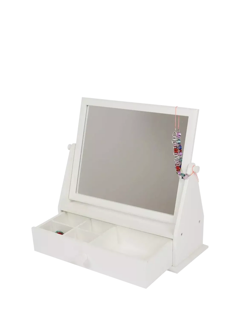 Great Little Trading Co dressing table mirror white, imported from the UK