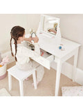 Great Little Trading Co dressing table mirror white, imported from the UK