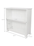 Great Little Trading Co Crompton low bookcase white - British product