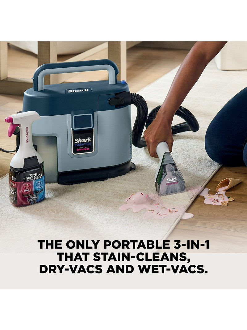 Shark EveryMess 3-in-1 portable floor cleaner blue British brand